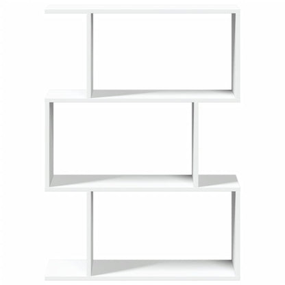 Étagère séparatrice de pièce à 3 niveaux blanc 70x24x97 cm