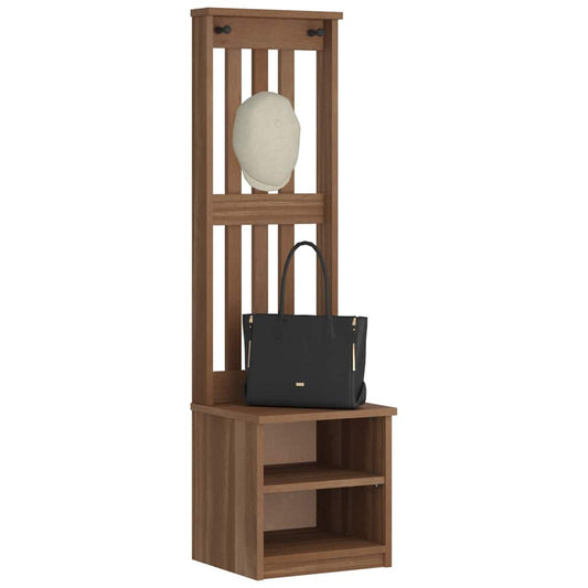 Portemanteau SANDNES 45x40x159,5 cm bois massif pin