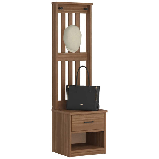 Portemanteau SANDNES 45x40x159,5 cm bois massif pin