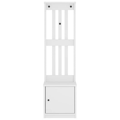 Portemanteau SANDNES blanc 45x40x159,5 cm bois massif pin