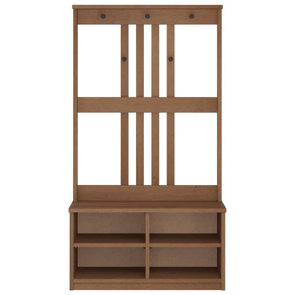 Portemanteau SANDNES 87x40x159,5 cm bois massif pin