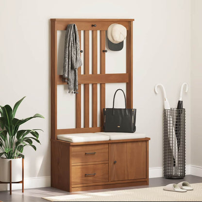 Portemanteau SANDNES 87x40x159,5 cm bois massif pin