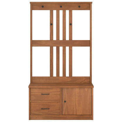 Portemanteau SANDNES 87x40x159,5 cm bois massif pin