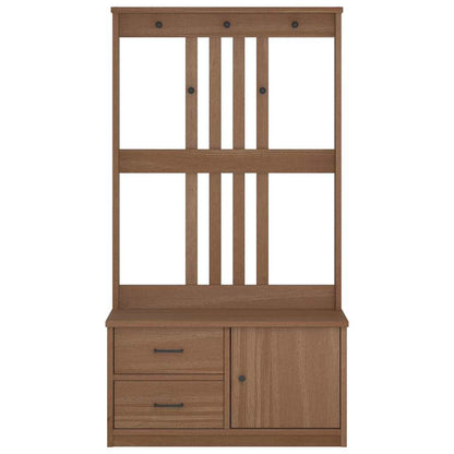 Portemanteau SANDNES 87x40x159,5 cm bois massif pin