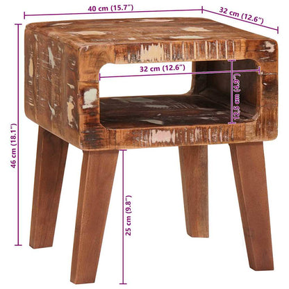 Tables d'appoint Multicolore bois de récupération massif