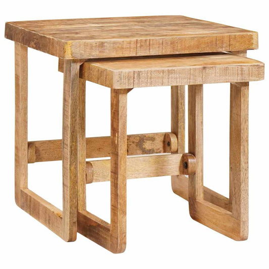 Tables d'appoint Marron bois de manguier massif
