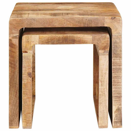 Tables d'appoint Marron bois de manguier massif