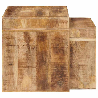 Tables d'appoint Marron bois de manguier massif