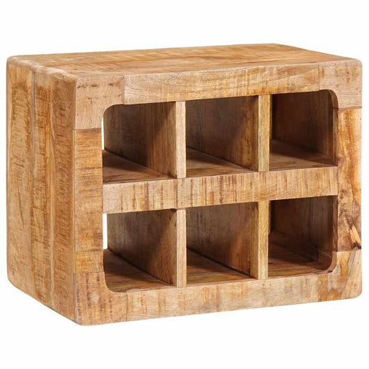 Étagère à vin Marron 44 x 30 x 35 cm bois de manguier massif