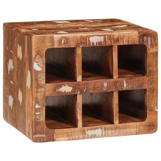 Étagère à vin Marron 44 x 30 x 35 cm Bois récupéré massif