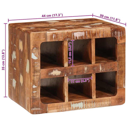 Étagère à vin Marron 44 x 30 x 35 cm Bois récupéré massif