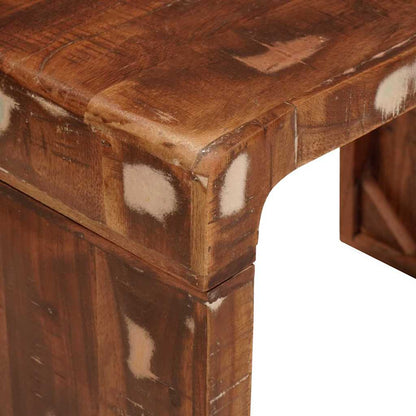 Table d'appoint 60 x 35 x 45 cm bois de récupération massif