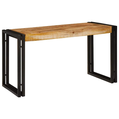 Table Gigogne 3 pcs Bois de mangue solide rugueux et un métal