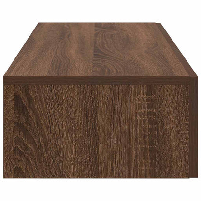 Étagère murale avec tiroirs chêne marron bois d'ingénierie