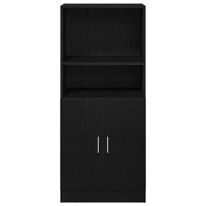 Mueble de cocina negro 57x41,5x131,5 cm madera de ingeniería