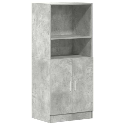 Mueble de cocina gris hormigón 57x41,5x131,5 cm madera de ingeniería