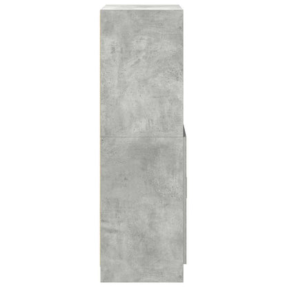 Mueble de cocina gris hormigón 57x41,5x131,5 cm madera de ingeniería
