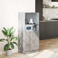 Mueble de cocina gris hormigón 57x41,5x131,5 cm madera de ingeniería