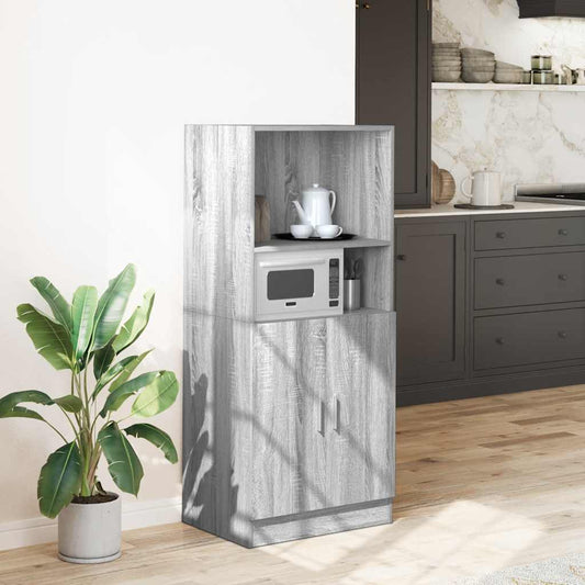 Mueble de cocina Sonoma gris 57x41,5x131,5 cm madera de ingeniería