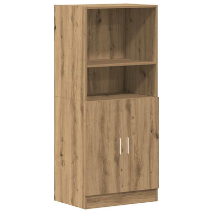 Mueble de cocina de roble hecho a mano 57x41,5x131,5 cm