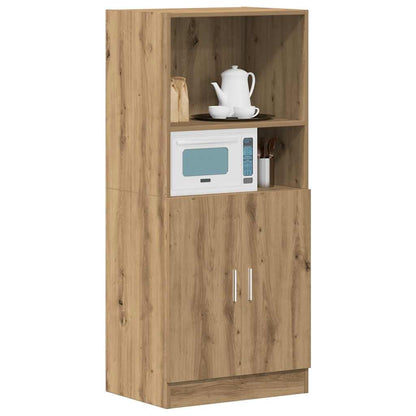 Mueble de cocina de roble hecho a mano 57x41,5x131,5 cm