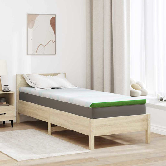 Coussins de Matelas Blanc et vert 70 x 200 cm