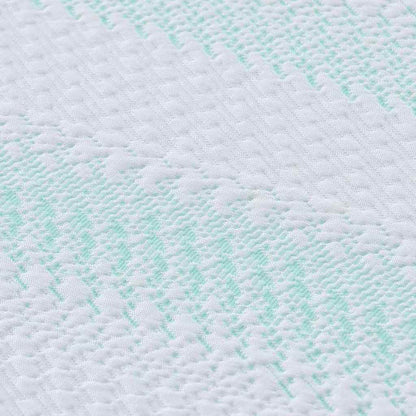 Coussins de Matelas Blanc et vert 70 x 200 cm