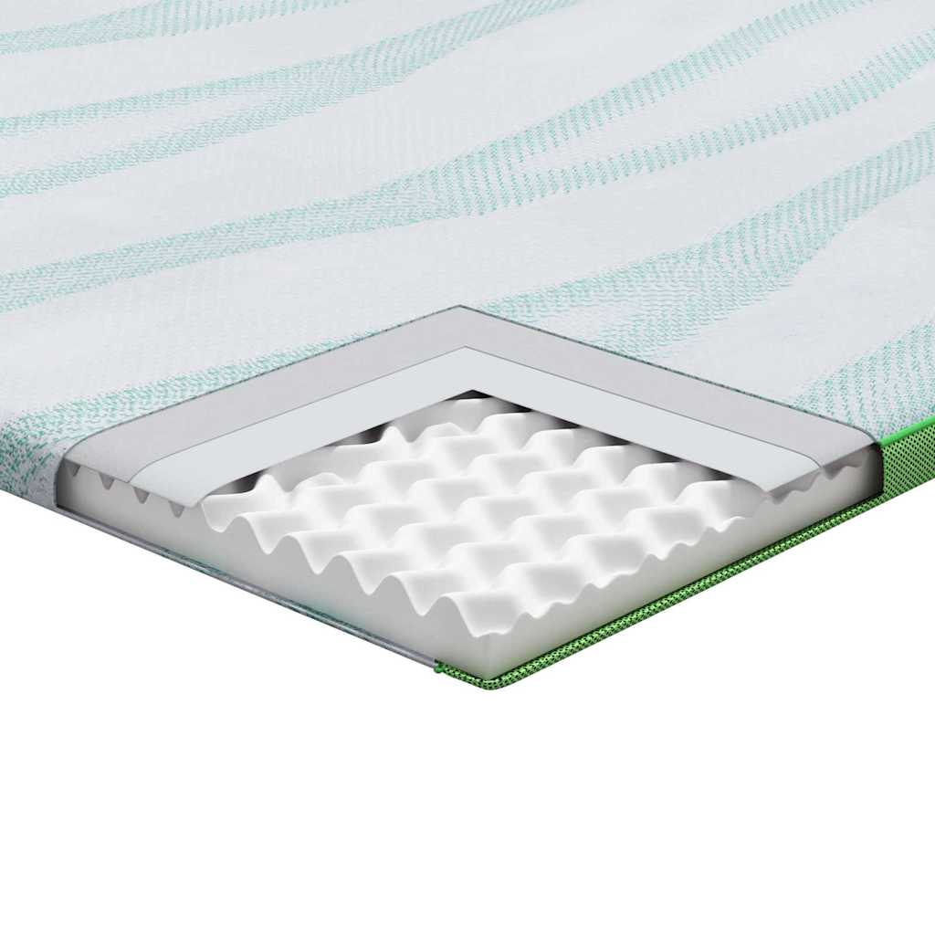 Coussins de Matelas Blanc et vert 70 x 200 cm