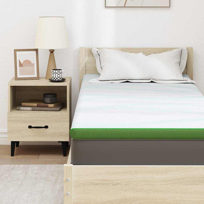 Coussins de Matelas Blanc et vert 70 x 200 cm