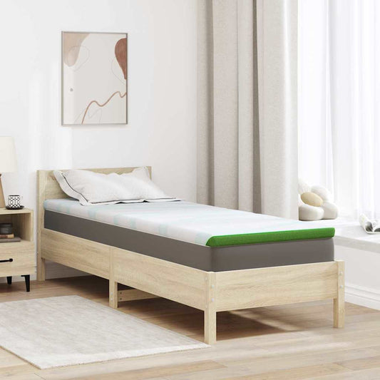 Coussins de Matelas Blanc et vert 70 x 200 cm