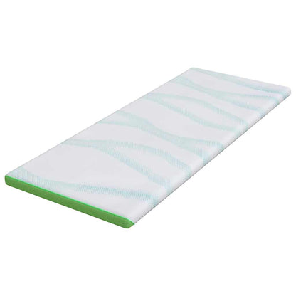Coussins de Matelas Blanc et vert 70 x 200 cm