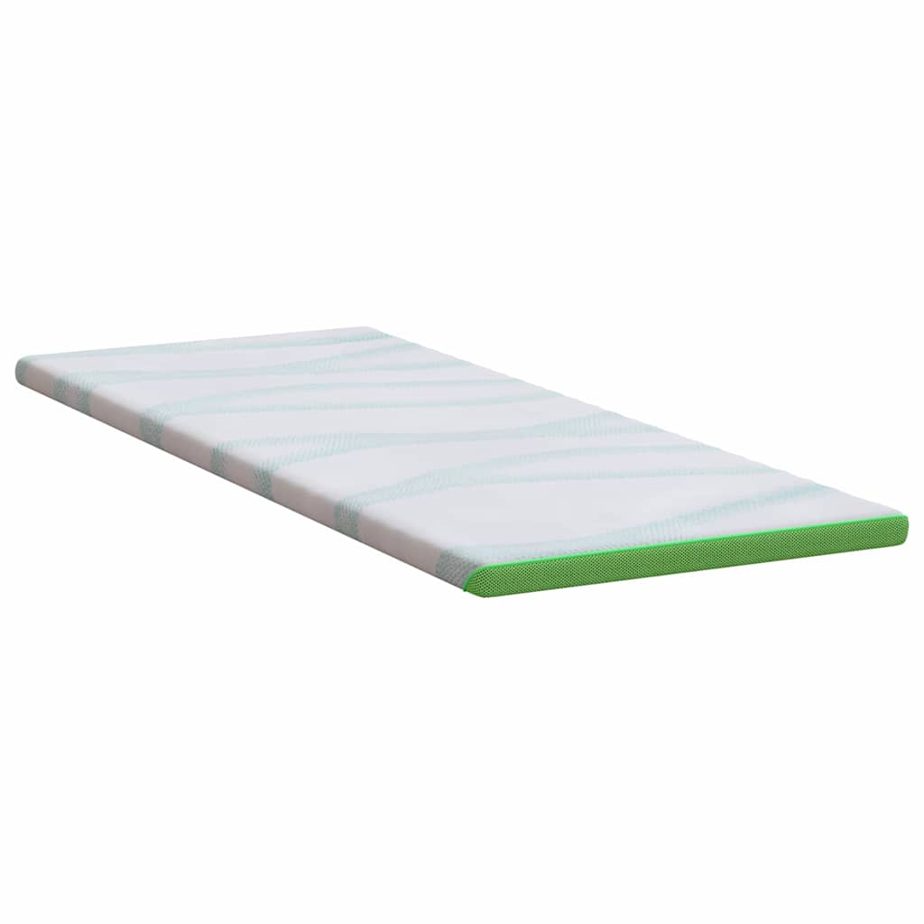 Coussins de Matelas Blanc et vert 70 x 200 cm