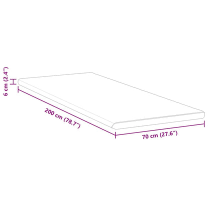 Coussins de Matelas Blanc et vert 70 x 200 cm
