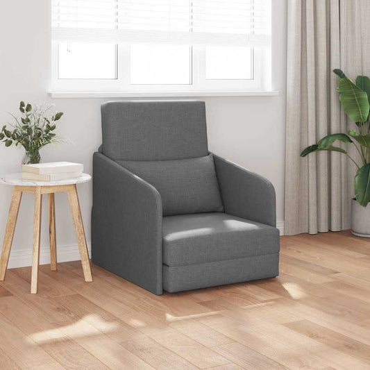 Canapé-Lit Gris foncé 65 x 80 x 83 cm tissu
