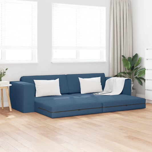 Canapé-lit Bleu marine 245 x 78 x 77 cm tissu