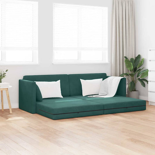Canapé-lit Vert foncé 213 x 76 x 77 cm Velours