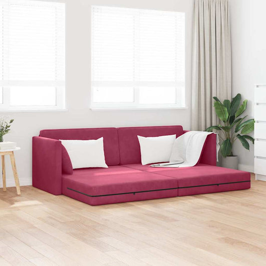 Canapé-lit Bordeaux 213 x 76 x 77 cm Velours