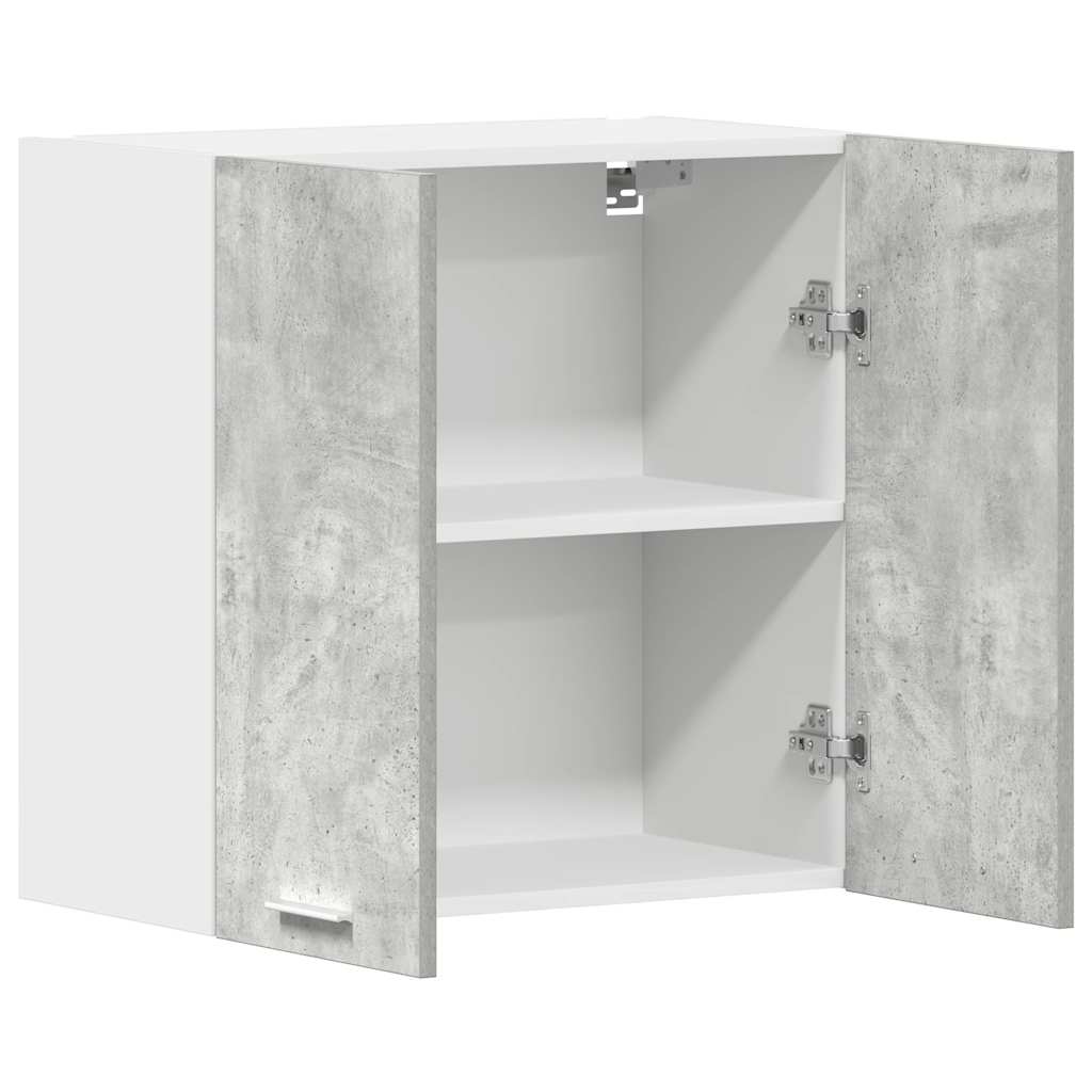 Mueble de cocina de pared gris hormigón 60x31x60 cm madera de ingeniería
