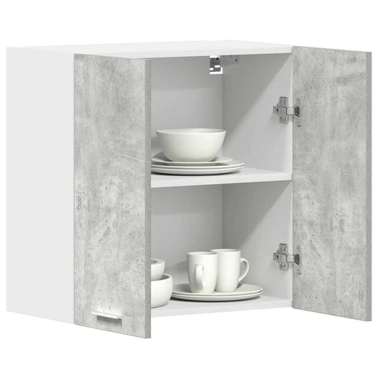 Mueble de cocina de pared gris hormigón 60x31x60 cm madera de ingeniería