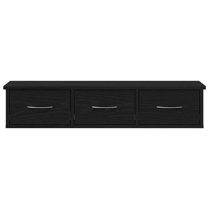 Armoire murale chêne noir 88x26x18,5 cm bois d'ingénierie