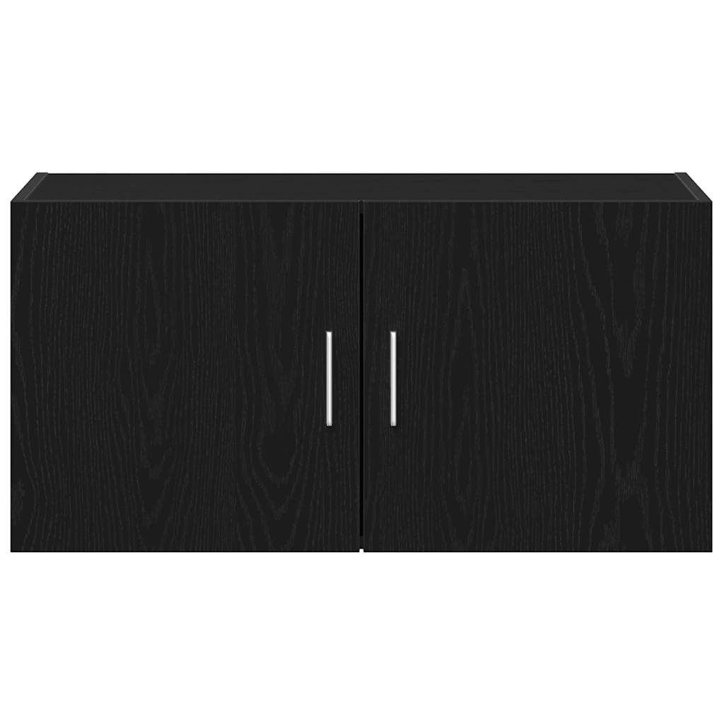 Armoire murale chêne noir 80x39x40 cm bois d'ingénierie