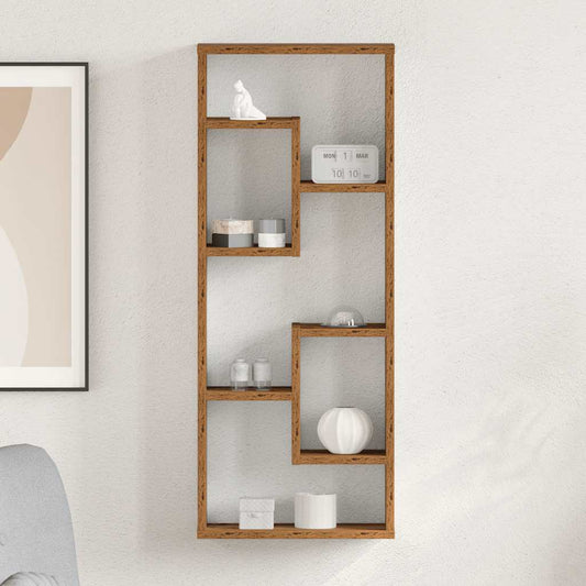 Étagère murale en bois ancien 36 x 16 x 90 cm Bois d'ingénierie