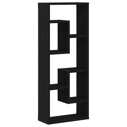 Étagère murale en chêne noir 36 x 16 x 90 cm, bois d'ingénierie