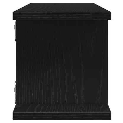 Étagères murales 2 pcs chêne noir 90x18x20 cm bois d'ingénierie