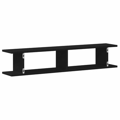 Étagères murales 2 pcs chêne noir 105x18x20 cm bois ingénierie