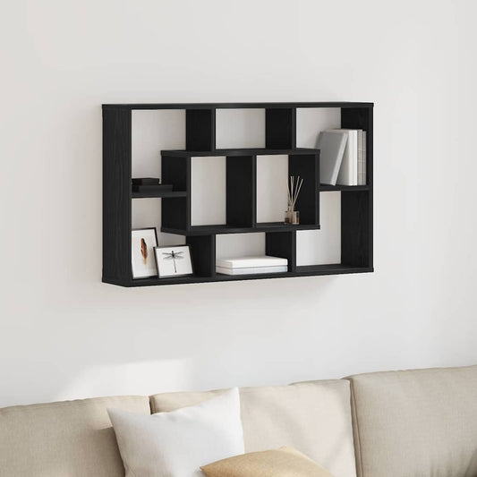 Étagère Murale Chêne noir 85 x 16 x 52.5 cm Bois d'ingénierie