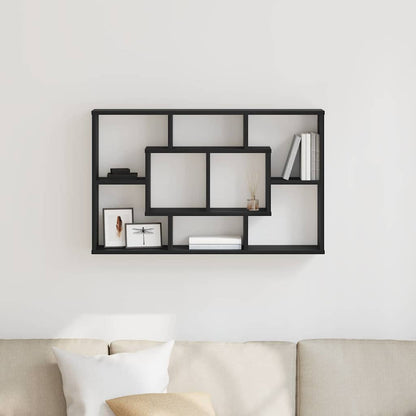 Étagère Murale Chêne noir 85 x 16 x 52.5 cm Bois d'ingénierie