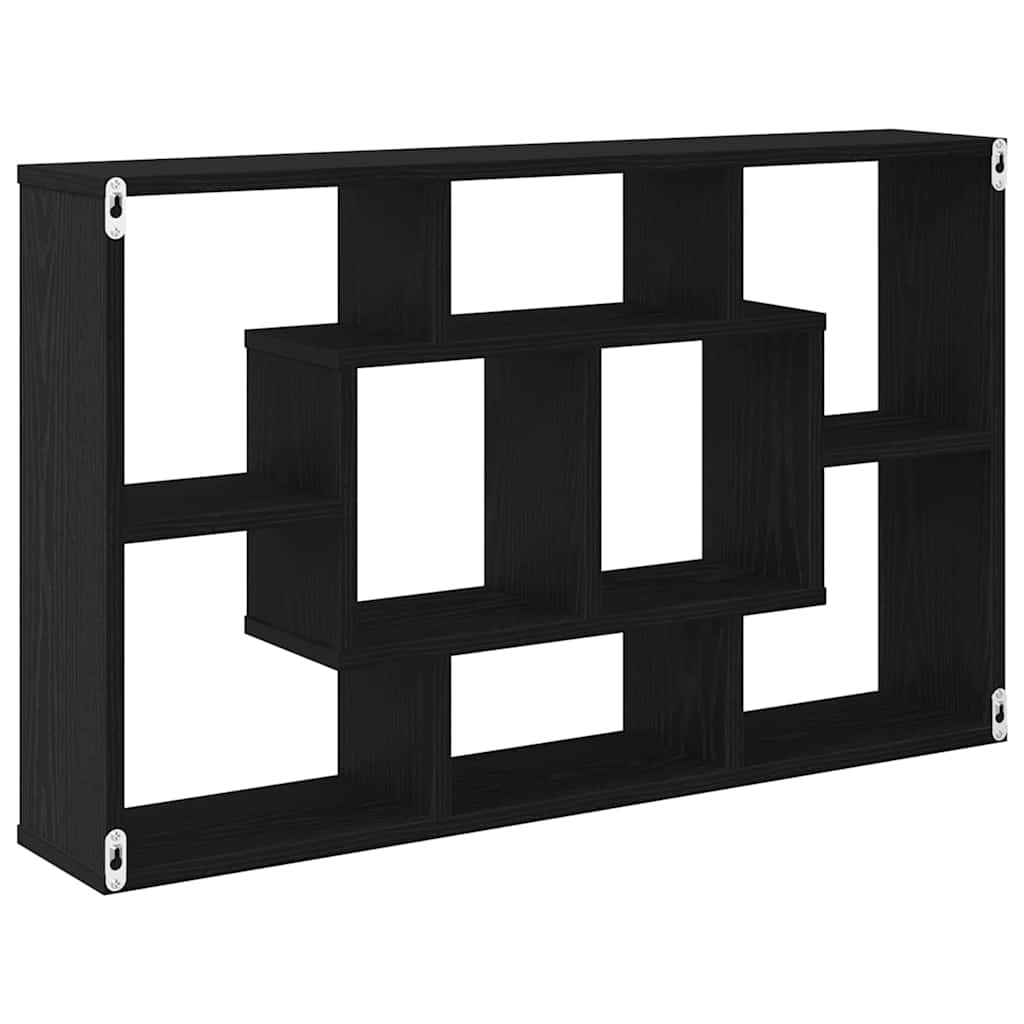 Étagère Murale Chêne noir 85 x 16 x 52.5 cm Bois d'ingénierie