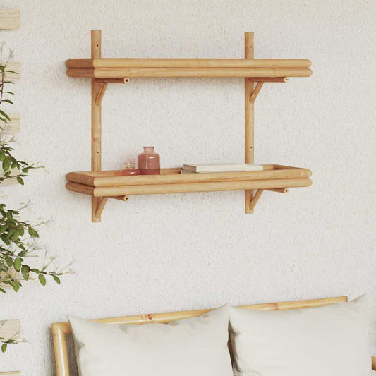 Étagère Murale avec étagère Marron 75 x 26 x 60 cm Bambou