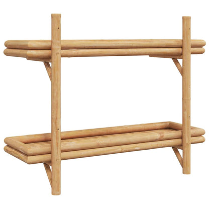 Étagère Murale avec étagère Marron 75 x 26 x 60 cm Bambou
